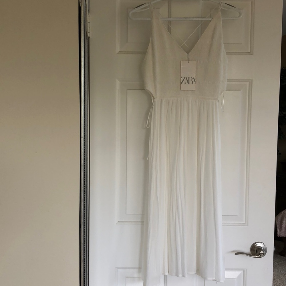 Zara Cutout Strappy Midi Dress